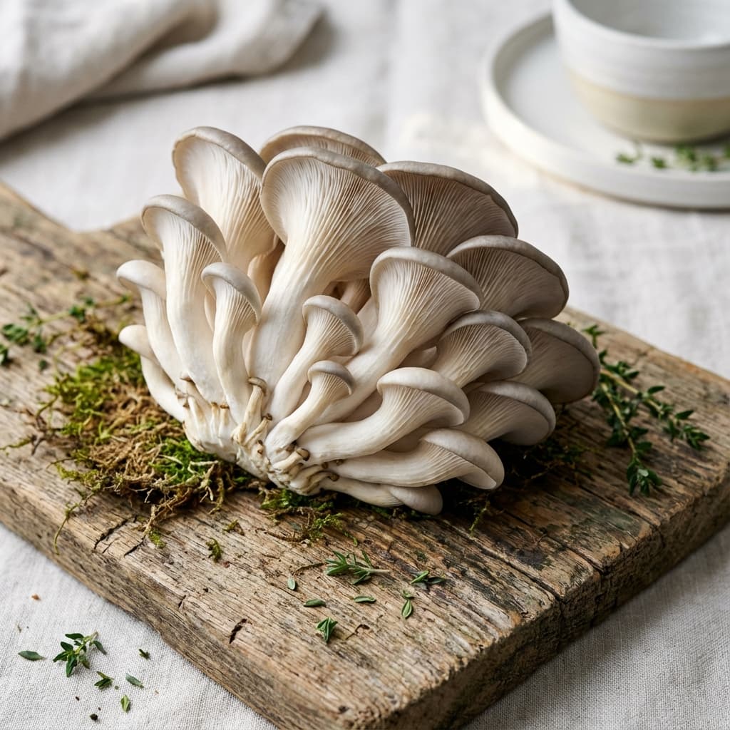 Fresh Pearl Oyster Mushrooms - Premium quality Pleurotus ostreatus from Agronex Naturals Gujarat