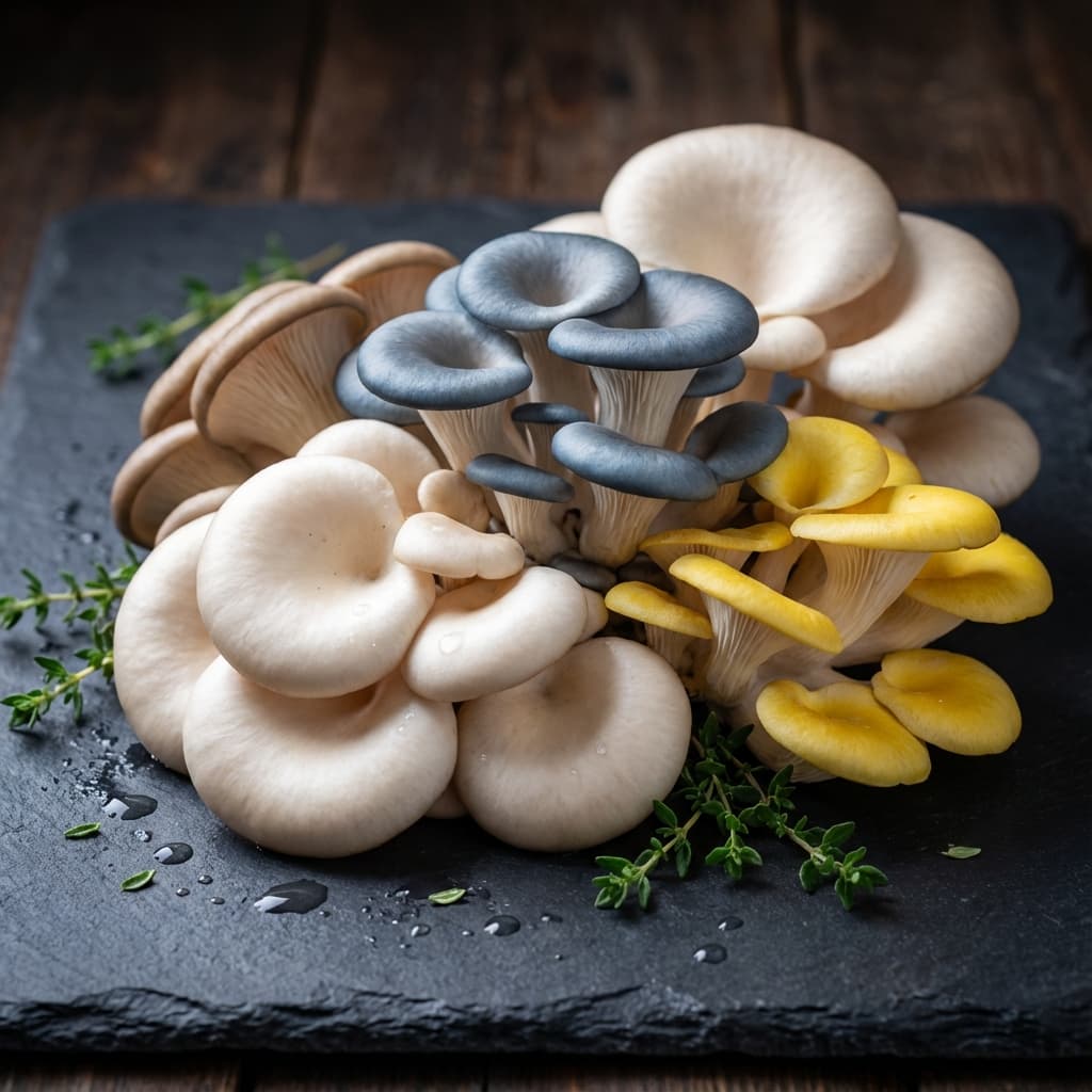 Premium Oyster Mushroom Mix - Premium quality Assorted Varieties from Agronex Naturals Gujarat